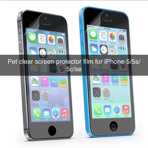 Pet clear screen protector film for iPhone 5/5s/5c/se x50 - Picture 2 of 2